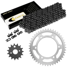 Black Drive Chain And Sprocket Kit for Yamaha FZR600R 1990-1999