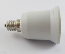 100x Base Light Bulb Adapter Holder Socket Converter E12 Male to E26/E27 Female