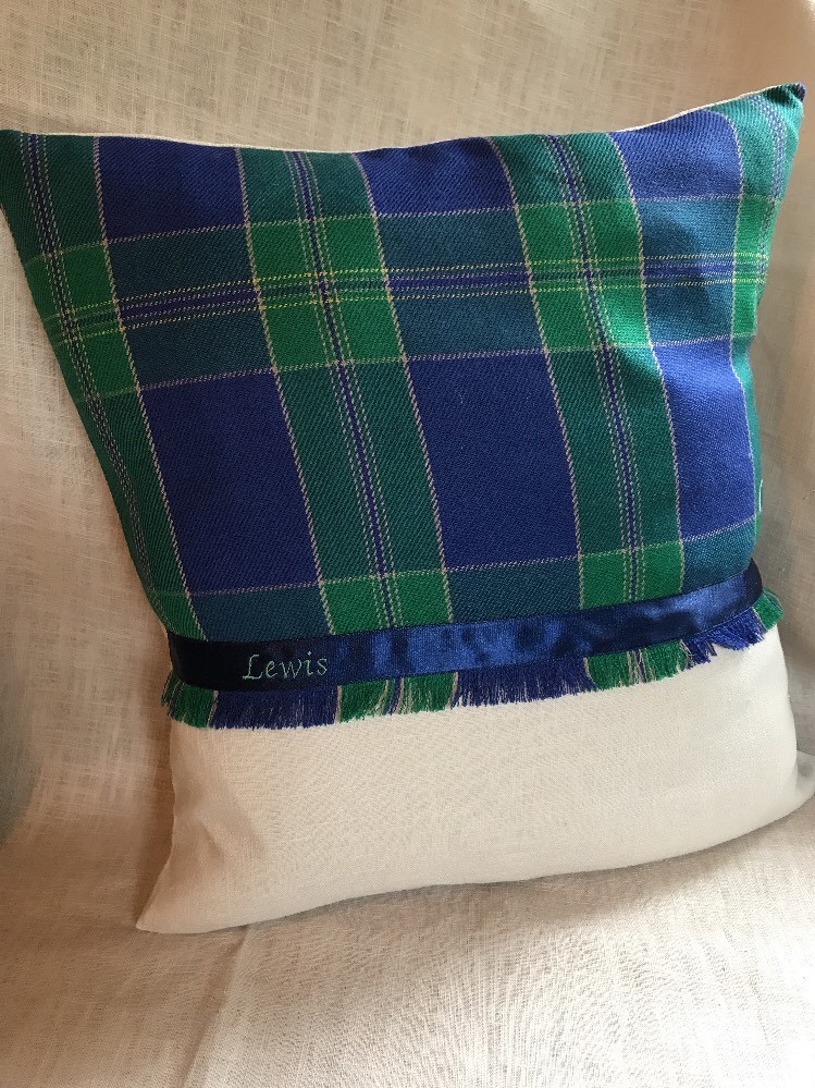 Watts’ Welsh Tartan Cushion Wedding Anniversary Birthday