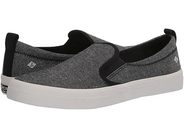 women's crest twin gore sparkle stripe linen sneaker