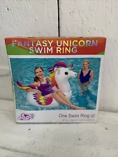 Bestway H2O Go! Inflatable Unicorn Swim Ring Swimming Pool Toy - New