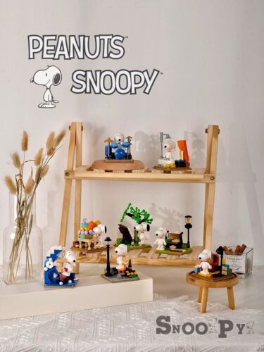 8 Peanuts Snoopy Building Blocks Blind Box Xmas Birthday Gift AU Stock - Picture 6 of 13