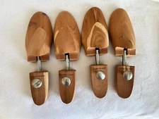 2 Pair JOHNSTON & MURPHY Shoe Tree Cedar Wood Insert Keepers Stretchers XXL