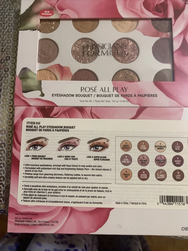 LOT/2 Physicians Formula Rosé All Play Eyeshadow Bouquet, 1711516 Rosé SEALED - Image 2 of 2