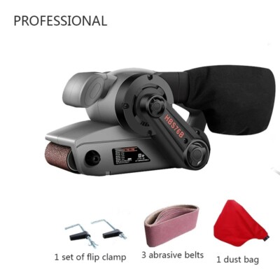HBS76B Electric Woodworking Portable Flat-Bottom Sanding Machine Dust Bag Sander