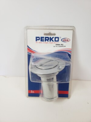 Perko Chrome Plated Bronze Diesel Fill Hose 3-1/8 Flange 1-1/2 Hose 0520DPDCHR