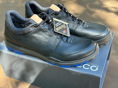Ecco M Biom Golf Hybrid 3  GORE TEX Black Golf Shoe Spikeless EU 47 US 13   NEW