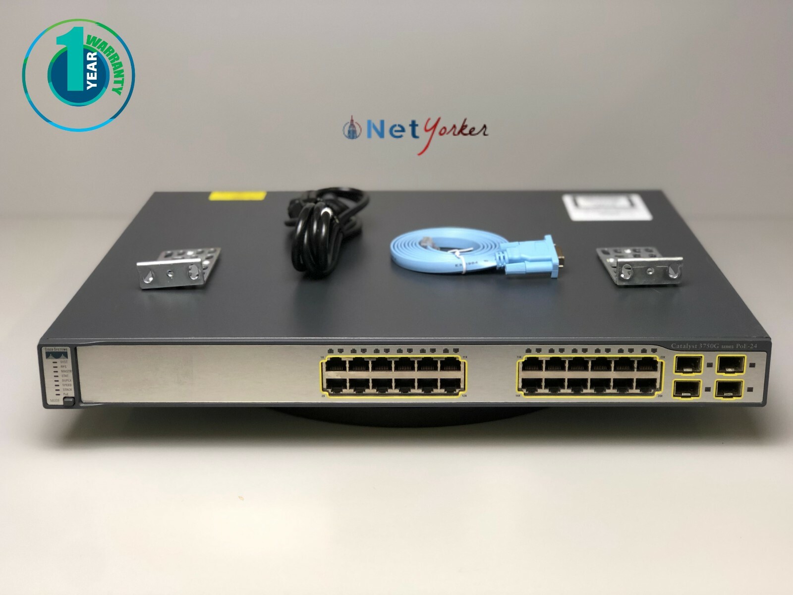 Cisco WS-C3750G-24PS-S 24 Port PoE 3750G Gigabit Switch - Same Day Shipping  746320942582 | eBay