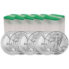 2025 1 oz American Silver Eagle Coin (BU - Lot of 100)