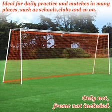 24'x8' 12'x7' Official Size Soccer Goal Net Outdoor Football Training Netting