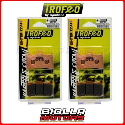 YAMAHA XJR C RACER 1300 2017 FRONT TROPHY BRAKE PAD KIT 2x43021001 SIN