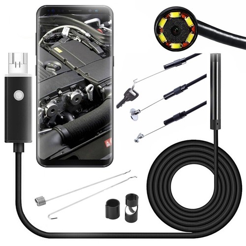 Waterproof Endoscope Snake Inspection Camera 1.5M 3 in 1 For Android Windows PC - 第 8/13 張圖片