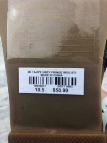 TORRID TAUPE GREY FRINDGE WEDGE BOOTS 10.5 FAUX SUEDE - Picture 10 of 10