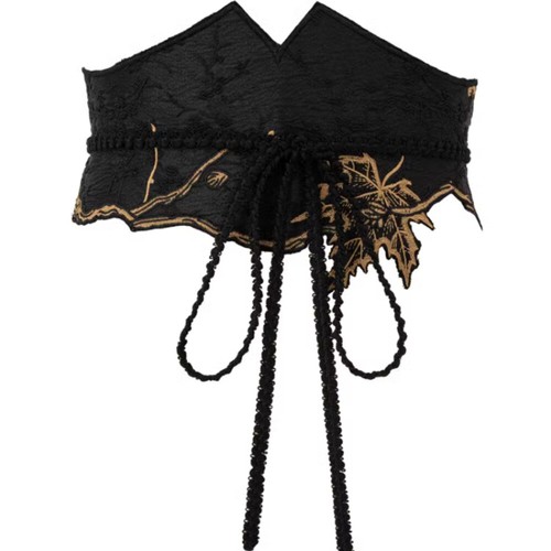 Lady Embroidery Obi Belt Corset Waistband Japanese Kimono Shirts Dress Wide Belt - Picture 2 of 10