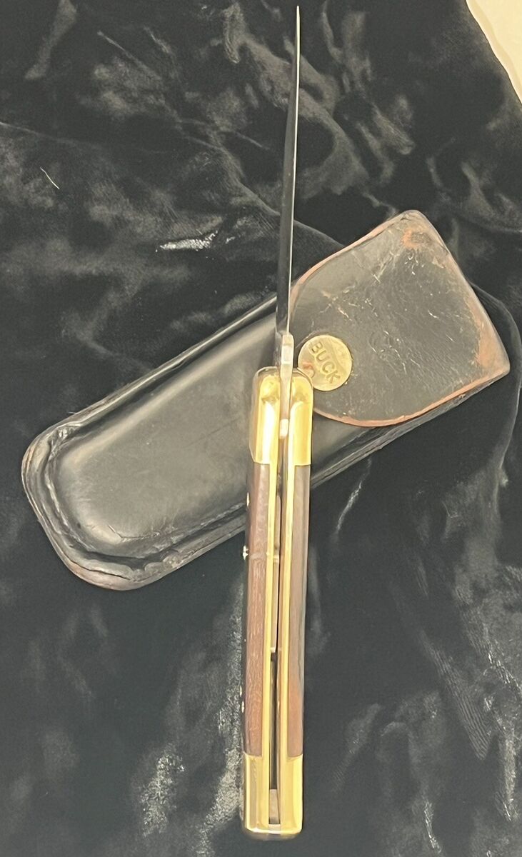 Vintage 1988 Buck 110^ USA Folding Knife, Sheath Montana 10 Vintage 1988 Buck 110^ USA Folding Knife, Sheath Montana 10