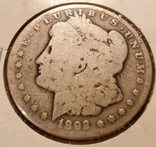 1892 O Morgan Silver Dollar. Guaranteed Authentic Nice Coin. Toned.  #3