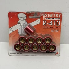(10-pack) DiversiTech Sentry RSC-RED-10-E Refrigerant Locking Caps 5/16"