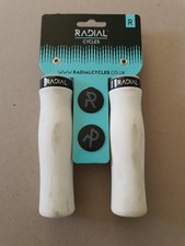 RADIAL Cycles Foam Lock On Handlebar Grips - White - 130mm