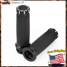 For Harley Touring Road King Glide 1" Electronic Throttle Hand Grips Handlebar