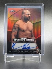 2026 Leaf Sports Heros Quinton Jackson Auto Prismatic Orange #2/6