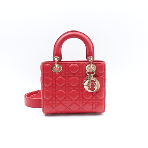 Dior Lady D-Joy Red Lambskin Shoulder Bag T10416465