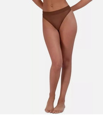 Steve Madden Women  s Mesh High-Leg Bikini Underwear Tiramisu Small