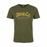 Diesel T-Diego-Boss Herren T-Shirt L GrüN Trikot Rundhals Kurzarm