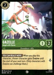 Gazelle - Angel with Horns 88/204 Common Azurite Sea Lorcana