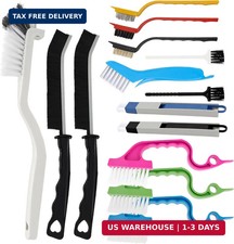 15Pcs Crevice Cleaning Brush Set Hard Bristle Scrub Brushes Tools Groove Gap Cle