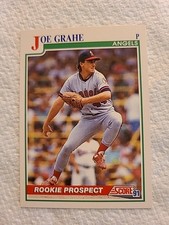 1991 Score Joe Grahe #367 Rookie Prospect California Angels Baseball Card. rookie card picture