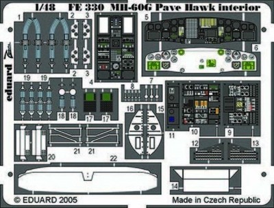 MH-60G Pave Hawk interior / 1:48 - Eduard FE330