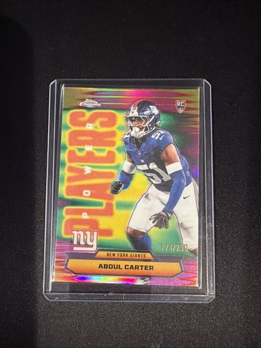 2025 Topps Chrome Abdul Carter Pink Refractor (RAW)