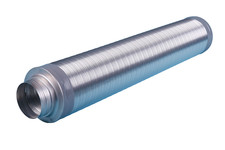 100/25 mm Schalldämpfer Honda für EU10i Länge 1000 mm flexibel, perforiertes ALU