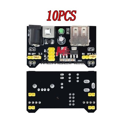 10PCS MB102 DC 3.3V/5V Breadboard Power Supply Module For Solderless Bread New #