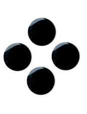 4Pcs Black Car Door Lock Keyhole Cover Trim Sticker Universal Keyhole Decal 