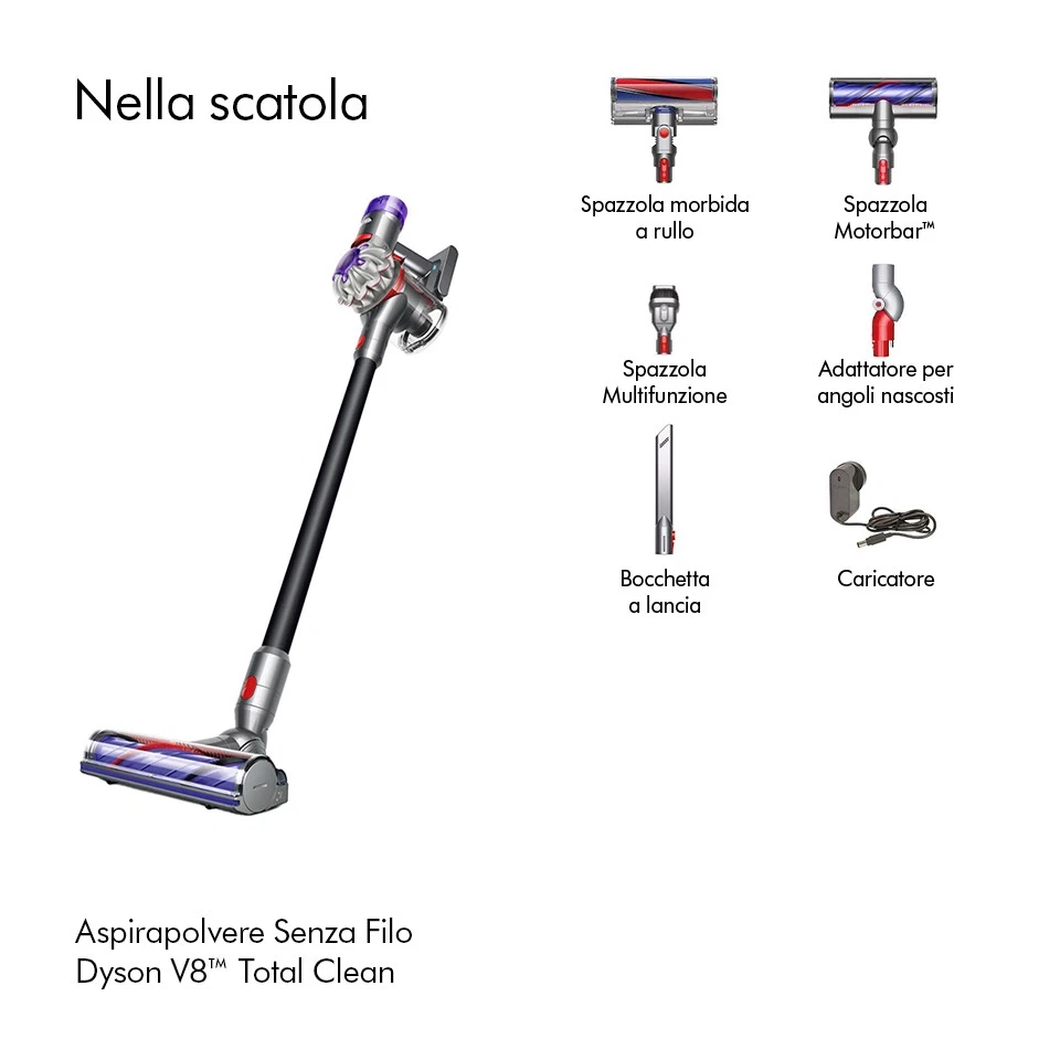 Aspirapolvere Senza Filo Dyson V8 Total Clean | Nuovo - Immagine 3 di 4