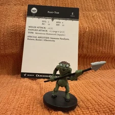 Kuo-Toa D&D Miniature Harbinger mini Dungeons Dragons Pathfinder 68/80 w/card