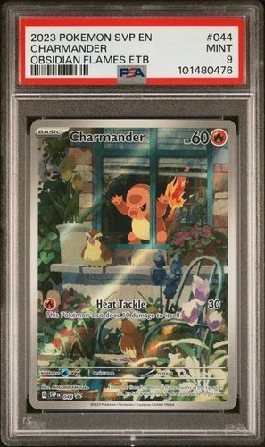 PSA 9 - 2023 Pokemon Obsidian Flames CHARMANDER 044 (0476)