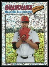 2026 Topps Heritage #87 Slade Cecconi Chrome Silver Sparkle Refractors