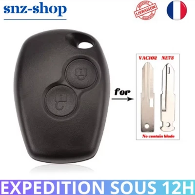Coque Clé Boitier Vierge Compatible Clio 3 Renault Megane Dacia Duster Sandero