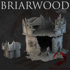 Medieval House 1 Ruins Miniature 28mm Terrain for Dungeons Dragons