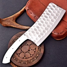 CUSTOM HAND MADE HIGH CARBON STEEL BLANK BLADE CLEAVER MEET CHOPPER 2947