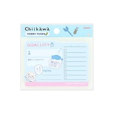 Sun-Star Stationery Chiikawa Sticky Notes for Life Logs and Recording Goal List