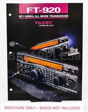 Brochure For Yaesu FT-920  HF+50MHz All Mode Ham Amateur Radio Transceiver