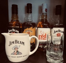 Jim Beam Whisky Sammlung Apple Honey Red Stag Kentucky Bourbon +Glas +Kanne Alt