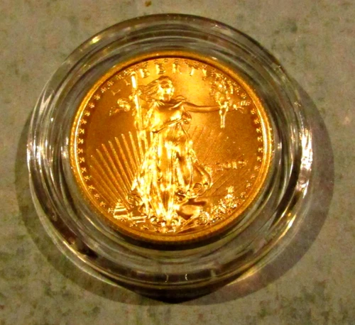 2019 1/4 oz $10 American Gold Eagle Coin BU Walking Liberty Bullion