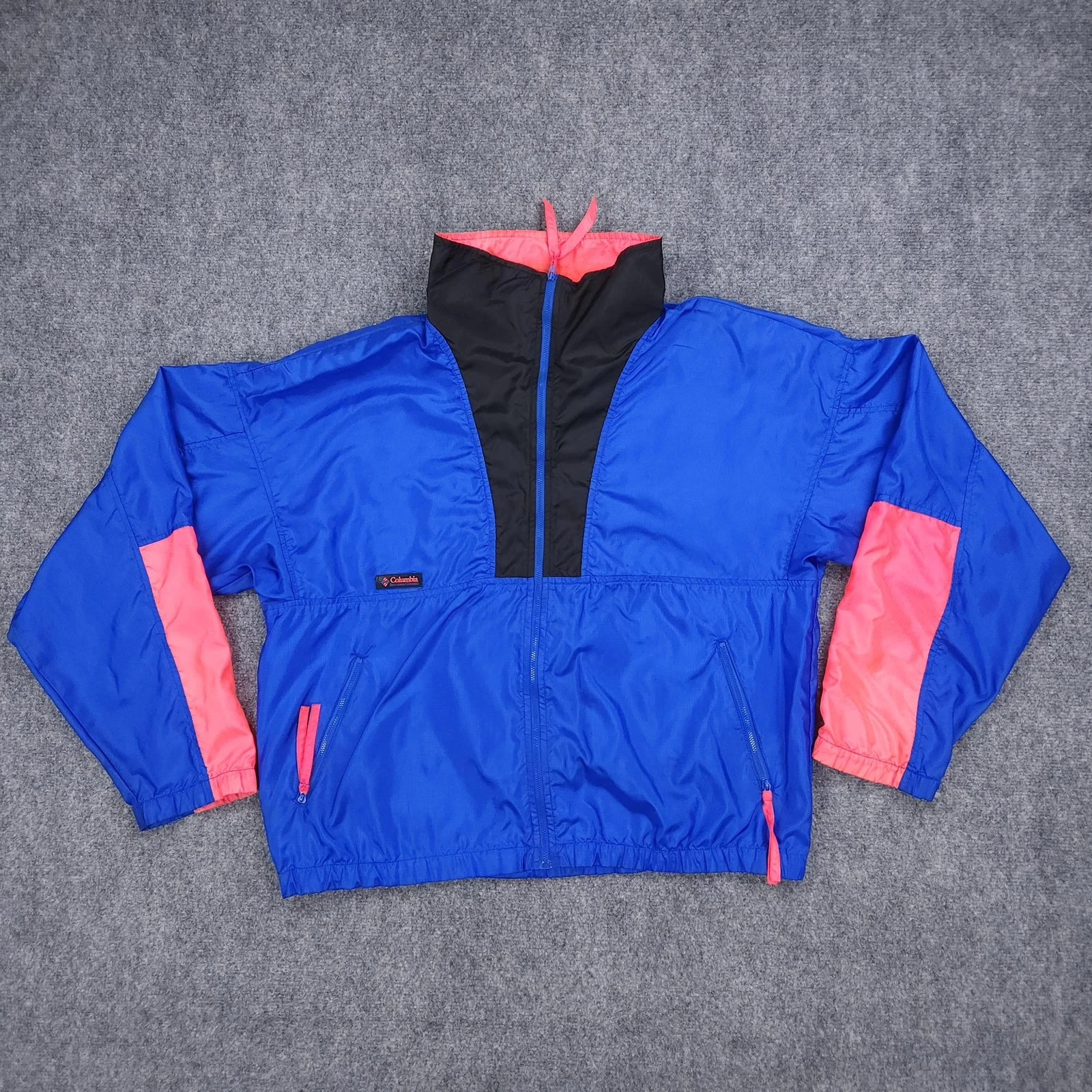 Vintage Columbia Jacket Mens Large Blue Pink Radial Sleeve Windbreaker 90s VTG
Opens in a new window