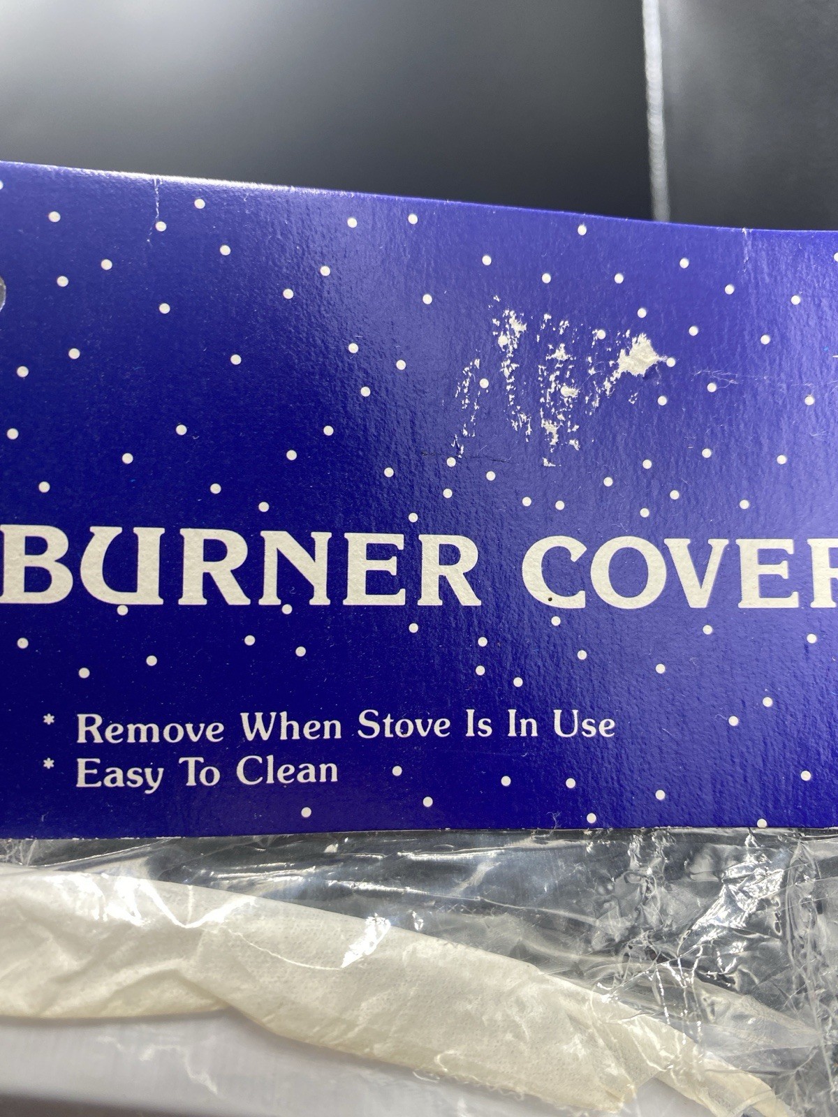 Vintage Christmas Stove Burner Covers Santa Design Set of 4 NOS