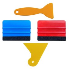 4 Inch Felt Edge Squeegee Vinyl Wrap Applicator Tool Car Window Tint Decal Insta