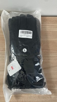 Men's Black Ski Gloves with 3M Thinsulate Insulation, Size L